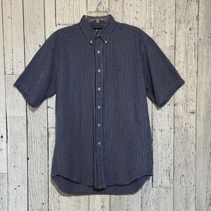 Ralph Lauren Men's Blake Shirt Blue SL Button Down 100% Cotton Size M Shirt